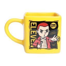 CANECA QUADRADA STRANGER THINGS ELEVEN WAFFLE DERMOGORGON AMARELA - 6