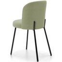 Ver imagem 7 de Kit 4 Cadeiras Sala de Jantar Estofada Gavi L02 Bouclê Oliva - Lyam Decor