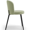 Ver imagem 6 de Kit 4 Cadeiras Sala de Jantar Estofada Gavi L02 Bouclê Oliva - Lyam Decor