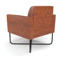Ver imagem 7 de Poltrona Sala Decorativa Marisa Base X Industrial Preto Sintético Pu D03 - D’Rossi