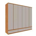 Ver imagem 2 de Guarda Roupa 6 Portas Esparta Tcil Móveis Cinamomo Off White