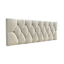 Ver imagem 1 de Cabeceira Capitonê Cama Box Estofada Luxo Suede Rbl:solteiro Painel/bege