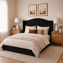 Ver imagem 5 de Cabeceira Cama Box Casal Queen 160cm Zoe Estofada Suede Moderna