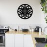 Aplique De Parede Em Mdf 6mm Vazado Mandala Estrela 50cm - 4
