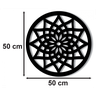 Aplique De Parede Em Mdf 6mm Vazado Mandala Estrela 50cm - 2