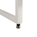 Ver imagem 4 de Mesa de Cabeceira Industrial Marrocos Ferro Branco e Tampo Amêndoa