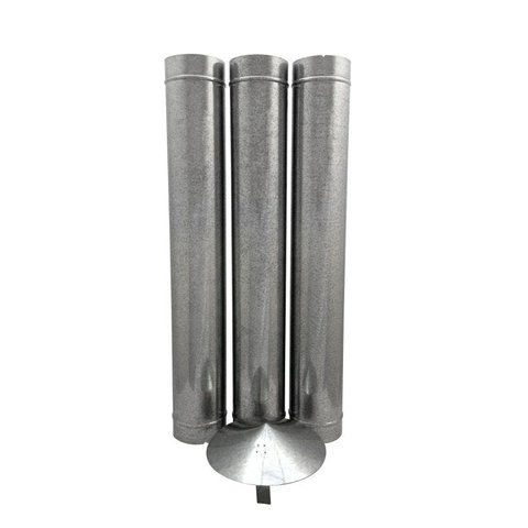 Duto Galvanizado 1,80m Diâmetro 115mm com Chapéu Chinês