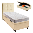 Ver imagem 1 de Cama + Bau Blindado e Colchão D23 Solteiro - D23 Inducol + Cabeceira