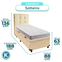 Ver imagem 3 de Cama + Bau Blindado e Colchão D23 Solteiro - D23 Inducol + Cabeceira