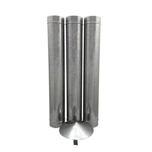 Duto Galvanizado 1,80m de 130mm com Chapéu Chinês para Exaustão e Ventilação