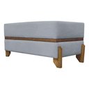 Ver imagem 1 de Puff Recamier Kodama para Cama Queen 150cm Pé Castanho Cinza Bouclé