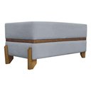 Ver imagem 4 de Puff Recamier Kodama para Cama Queen 150cm Pé Castanho Cinza Bouclé