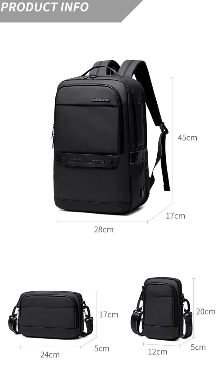 Mochila Viagem Bag Pastatransversal Adaptável 4 em 1 Premium - 3