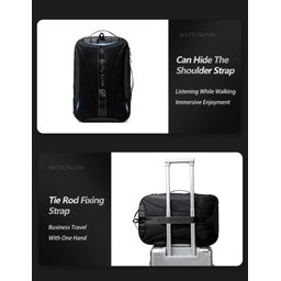Mochila Viagem Bag Pastatransversal Adaptável 4 em 1 Premium - 7
