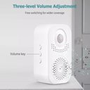 Ver imagem 4 de Campainha Sensor de Prsenca Inteligente Aviso Sonoro Voz Detector Infravermelho Movimento Lembrete G