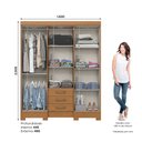 Ver imagem 4 de Guarda Roupa Casal 6 Portas 3 Gavetas B23 Briz