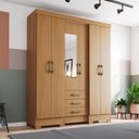 Ver imagem 1 de Guarda Roupa Casal 6 Portas 3 Gavetas B23 Briz