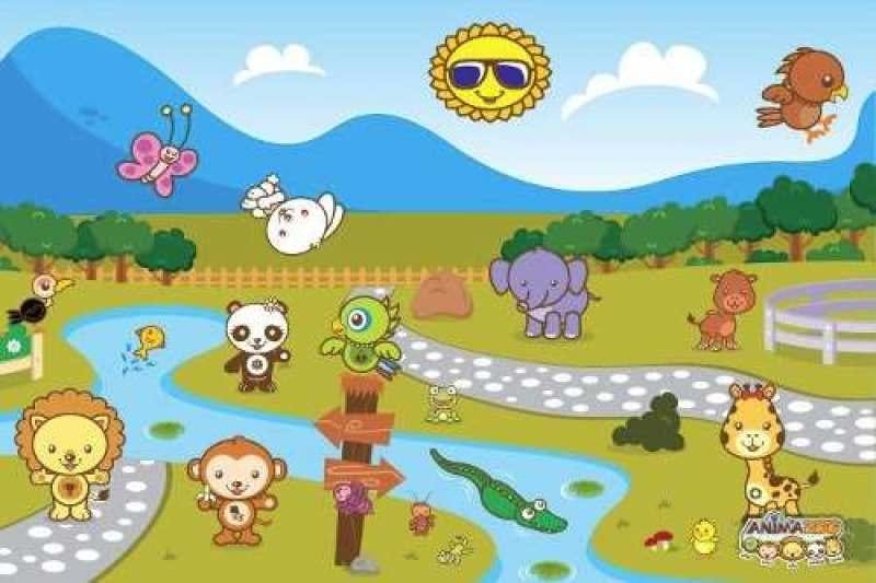 Painel Decorativo Festa Turminha Do Animazoo #04 - 150x100 | MadeiraMadeira