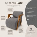 Ver imagem 4 de Kit 2 Poltronas Decorativas Bouclé Hope Cinza