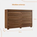 Ver imagem 2 de Cômoda 8 Gavetas Califórnia com Moldura Frisada - Benetil