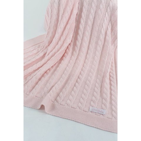 Manta Tricô Trançada Carlan