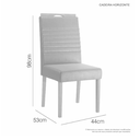 Ver imagem 4 de Mesa Robusta 90x90 4 Cadeiras Horizonte Jcm Cinamomo/off