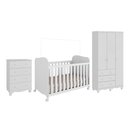 Ver imagem 2 de Quarto de Bebê Completo Junior Uli 3 Portas 7 Gavetas 100% MDF Branco Brilho - Móveis Peroba