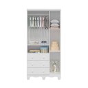 Ver imagem 3 de Quarto de Bebê Completo Junior Uli 3 Portas 7 Gavetas 100% MDF Branco Brilho - Móveis Peroba