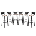 Ver imagem 1 de Kit 6 Cadeiras Alta 80cm para Balcão Ilha Bancada Área Gourmet Bar Piscina Banqueta Itagold