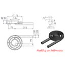 Ver imagem 2 de Queimador Duplo Médio Completo Fogão Industrial Ferro 17,2cm