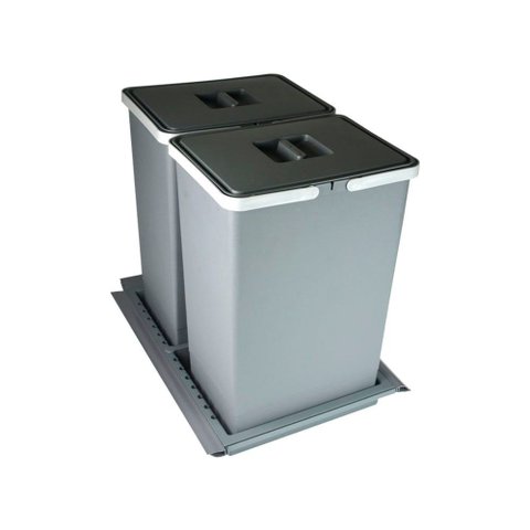 Lixeira Dupla Metropolis com Base Grande 24 Litros Zen Lixeira Metropolis com Base Grande 24 Litros 