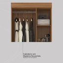 Ver imagem 7 de Guarda Roupa Solteiro Wend 3 Portas de Bater 2 Gavetas MDP Off White Demóbile 80cm