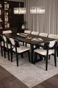 Ver imagem 1 de Sala de Jantar Escutural 8 Cadeiras - Axis - Requinte Salas