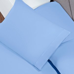 Fronha 70cm X 50cm Avulsa Capa para Travesseiro Envelope 100% Poliéster 180 Fios Colorida Azul