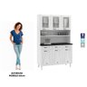 Armário De Cozinha De Aço Kit Triplo Telasul Star New Branco - 5