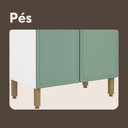 Ver imagem 6 de Armário Paneleiro de Aço 3 Portas Verde Bella Bertolini