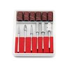 Kit 6 Brocas + 6 Lixas Para Lixa Elétrica De Unhas Gel - 1