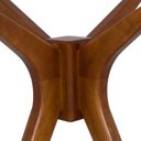 Ver imagem 7 de Mesa de Jantar 4 Lugares Redonda Vidro 110cm Pampa Marrom/Nozes