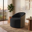Ver imagem 1 de Poltrona Design Moderno Confortavel para Sala e Quarto Preta Leticia