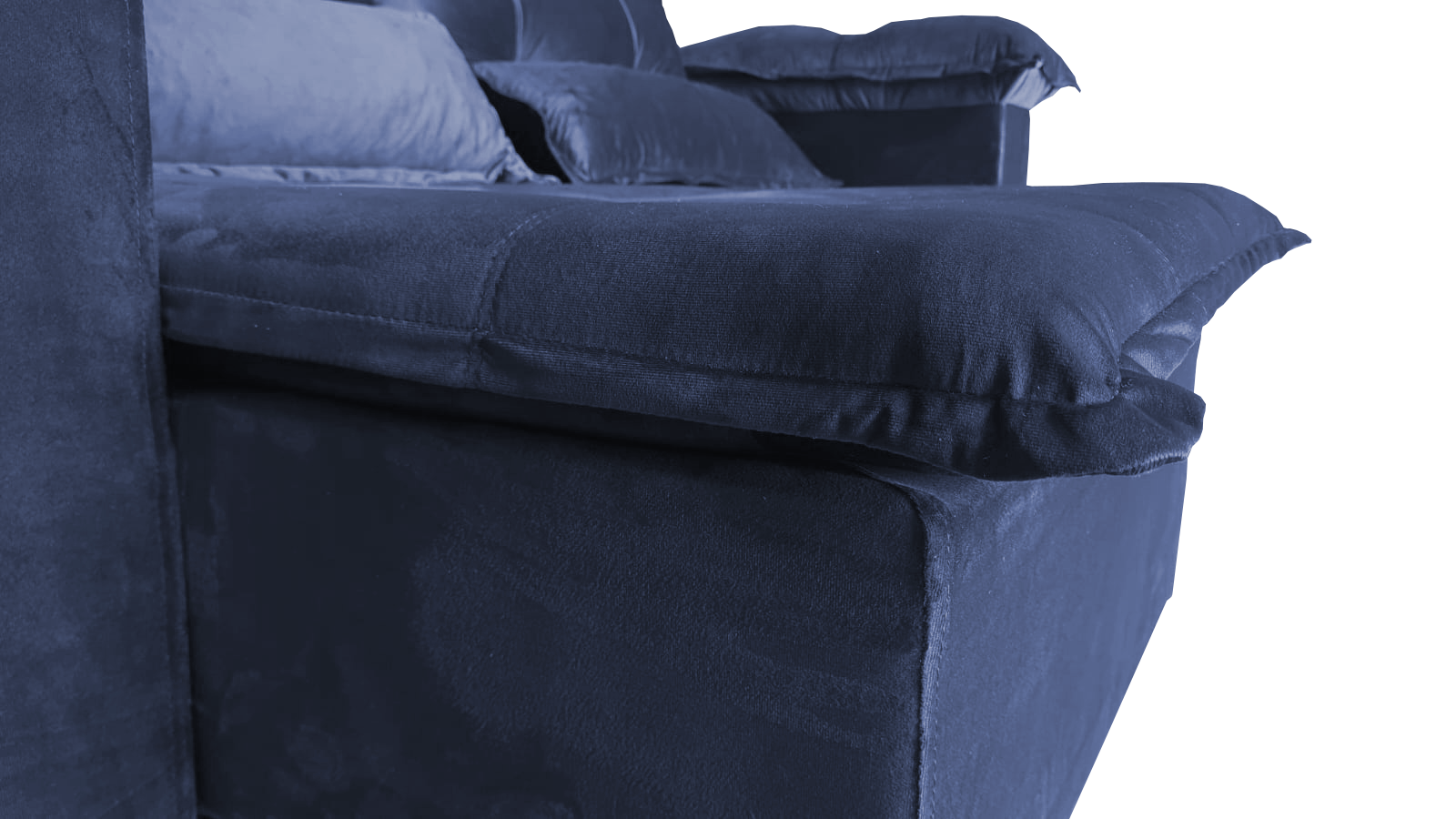 Sofá Retrátil e Reclinável 3 Lugares 2,00m Roma Espuma densidade 33 Pillow Top Cinza