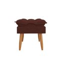 Ver imagem 4 de Kit 2 Poltronas + Namoradeira + Puff Opala Decorativa Balaqui Marrom