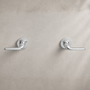 Ver imagem 2 de Kit Base Registro Duplo Comando 1/4 + 2 Acabamentos para Chuveiro Registro Gaveta Kumin Kohler C...