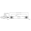 Ver imagem 7 de Kit Base Registro Duplo Comando 1/4 + 2 Acabamentos para Chuveiro Registro Gaveta Kumin Kohler C...