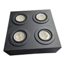 Ver imagem 1 de Spot Sobrepor 4 Lâmpadas Potência Máxima 50w 127/220v Preto