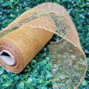 Ver imagem 5 de Kit 2 Telas Decorativa Fita Malha Tule Dourado Natal 15cm X 5 Metros - Magizi