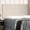 Ver imagem 5 de Cabeceira Painel Casal 1,40m Verona Suede Bege