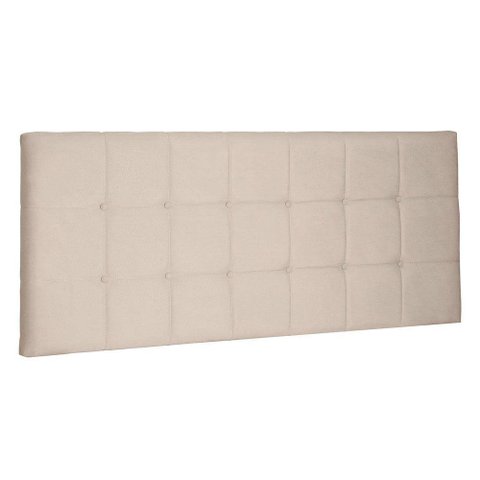 Cabeceira Painel Casal 1,40m Verona Suede Bege