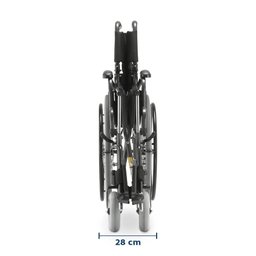 Cadeira de Rodas Dobrável Dellamed em Aço até 120kg D400 T48 6608 - 4