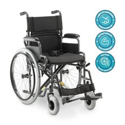 Cadeira de Rodas Dobrável Dellamed em Aço até 120kg D400 T48 6608 - 9