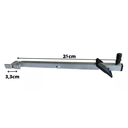 Ver imagem 3 de HASTE TUBULAR FRONTAL PUXADOR JANELA MAXIM-AR 25CM FOSCO